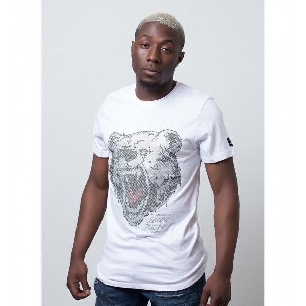 JEUNE RICHE T-SHIRT GRIZZLY WHITE STRASSE