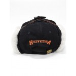 HELVETICA CAP BLACK FOURRURE