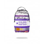 Purple Money Bands Backpack: Purple/White 910B1577NSZ