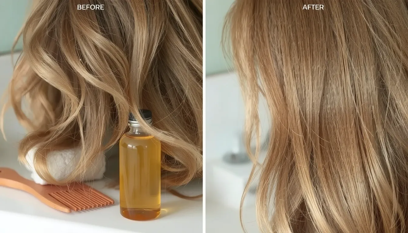 huile d'argan cheveux avant apres